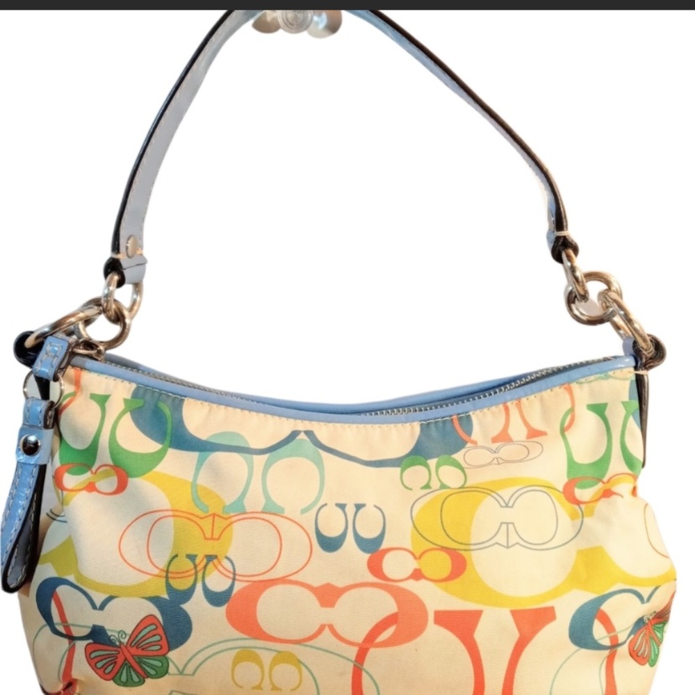 Coach F17429 Rainbow Signature C Handbag 10x6